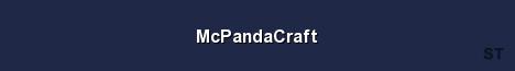 McPandaCraft Server Banner