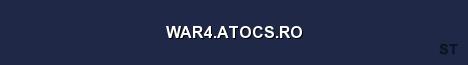 WAR4 ATOCS RO Server Banner