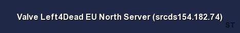 Valve Left4Dead EU North Server srcds154 182 74 Server Banner