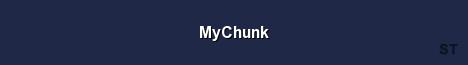 MyChunk Server Banner