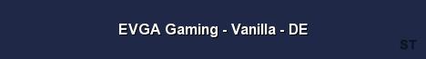 EVGA Gaming Vanilla DE Server Banner