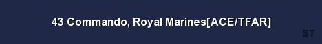 43 Commando Royal Marines ACE TFAR Server Banner