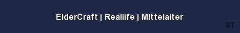 ElderCraft Reallife Mittelalter Server Banner