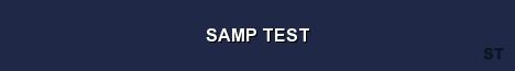 SAMP TEST Server Banner