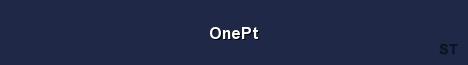 OnePt Server Banner