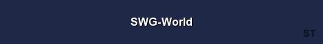 SWG World Server Banner