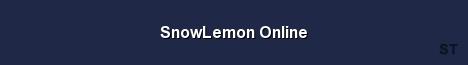 SnowLemon Online Server Banner