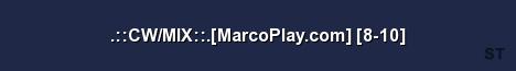 CW MIX MarcoPlay com 8 10 Server Banner