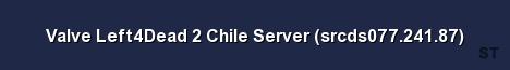Valve Left4Dead 2 Chile Server srcds077 241 87 Server Banner