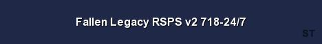 Fallen Legacy RSPS v2 718 24 7 Server Banner