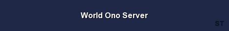 World Ono Server 