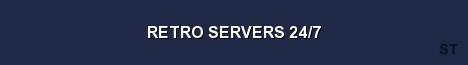RETRO SERVERS 24 7 Server Banner