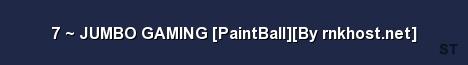 7 JUMBO GAMING PaintBall By rnkhost net 