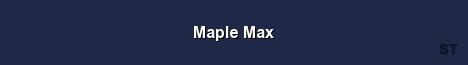 Maple Max Server Banner