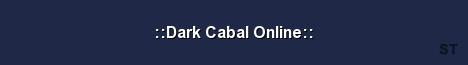 Dark Cabal Online Server Banner