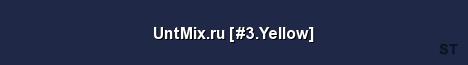 UntMix ru 3 Yellow Server Banner