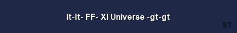 lt lt FF XI Universe gt gt Server Banner