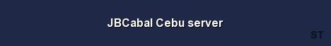 JBCabal Cebu server Server Banner