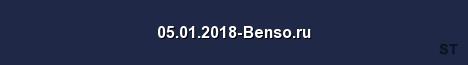 05 01 2018 Benso ru Server Banner