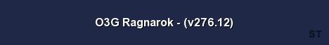 O3G Ragnarok v276 12 Server Banner