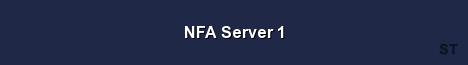 NFA Server 1 
