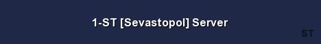 1 ST Sevastopol Server Server Banner