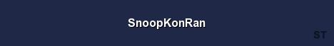 SnoopKonRan Server Banner