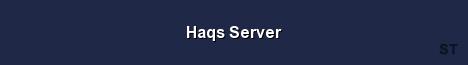 Haqs Server Server Banner