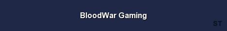 BloodWar Gaming Server Banner