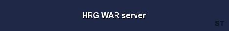 HRG WAR server Server Banner
