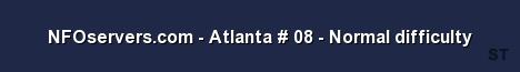 NFOservers com Atlanta 08 Normal difficulty Server Banner