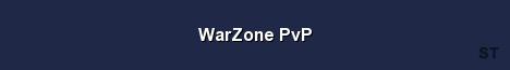 WarZone PvP Server Banner