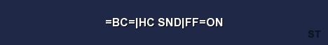 BC HC SND FF ON Server Banner