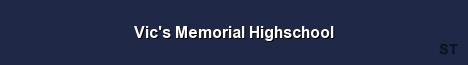 Vic s Memorial Highschool Server Banner