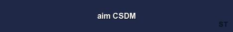aim CSDM Server Banner