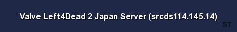 Valve Left4Dead 2 Japan Server srcds114 145 14 Server Banner