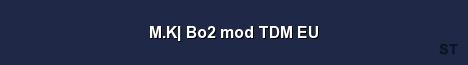 M K Bo2 mod TDM EU Server Banner