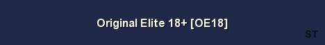 Original Elite 18 OE18 Server Banner