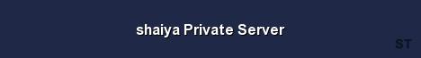 shaiya Private Server Server Banner