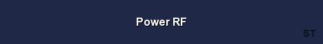 Power RF Server Banner