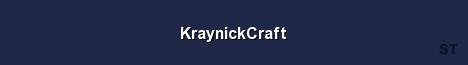 KraynickCraft Server Banner