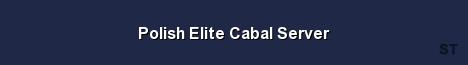 Polish Elite Cabal Server Server Banner