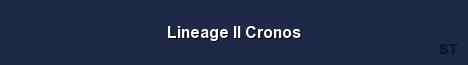 Lineage II Cronos Server Banner
