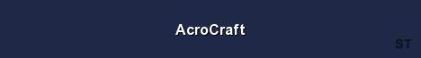 AcroCraft Server Banner