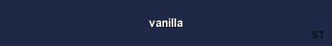 vanilla Server Banner