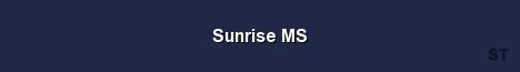 Sunrise MS Server Banner