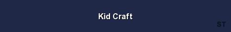 Kid Craft Server Banner