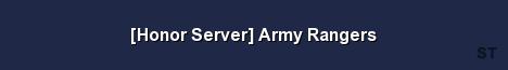 Honor Server Army Rangers 