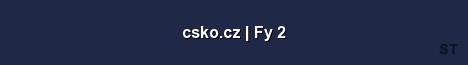csko cz Fy 2 Server Banner