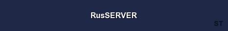 RusSERVER Server Banner